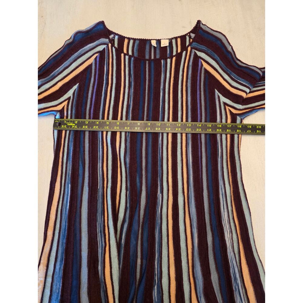 Anthropologie Moth Nora Striped Wool Blend Swing Dress SZ Medium - Picture 9 of 10